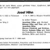 Hihn Josef 1922-1984 Todesanzeige